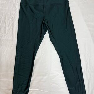 Athleta Dark Green Shimmer Leggings